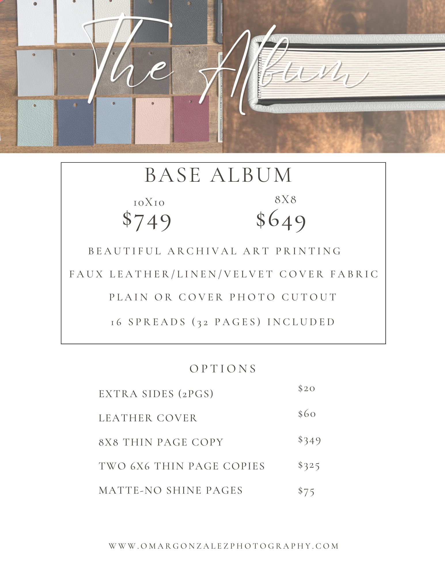 OMAR GONZALEZ ALBUM PRICING